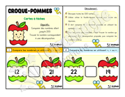 Cartes à tâches - Croque-pommes - 2e année - Comparaison nombres entiers 1 à 200 - 6$.pdf
