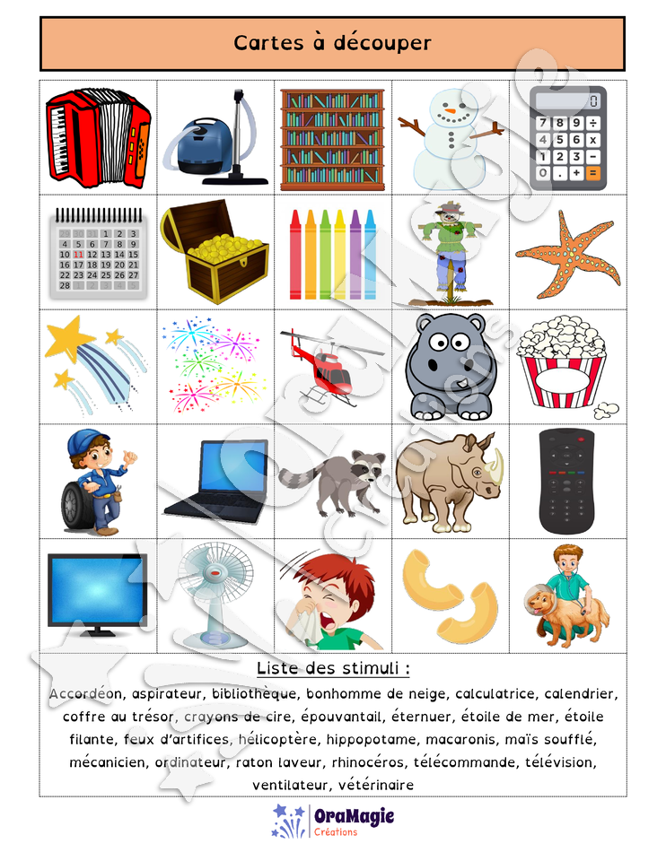 Bingo des mots polysyllabiques 4$