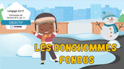 Confusions de lecture B-D - Niveau 3 - Les bonshommes fondus