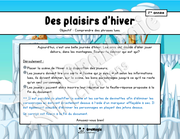 Des plaisirs d'hiver - Compréhension de lecture - 1re année.pdf