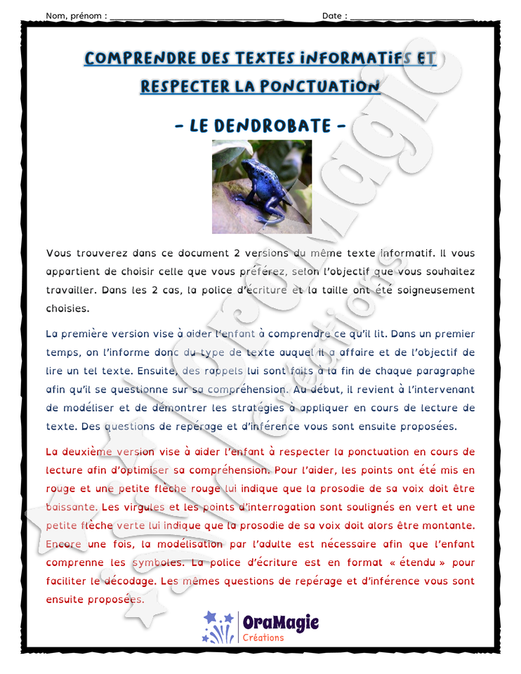 Compréhension de texte - Le dendrobate.pdf