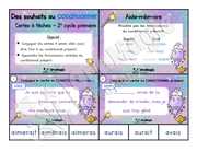 Cartes à tâches - Des souhaits au conditionnel - Verbes être, aller, avoir, finir, aimer au conditionnel - 2e cycle primaire.pdf