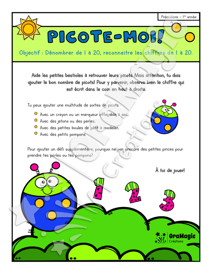 Picote-moi! - Dénombrement 1-20 - Atelier préscolaire.pdf