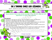 De l'ordre chez les lézards - Identification des classes de mots - Version 2e, 3e et 4e année.pdf