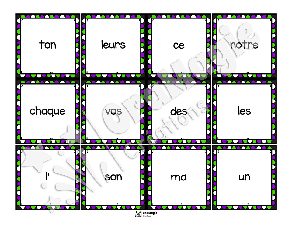 De l'ordre chez les lézards - Identification des classes de mots