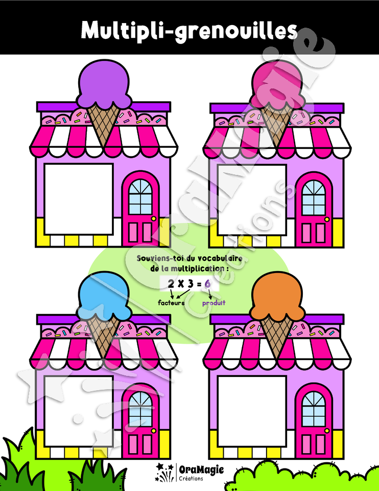 Multipli-grenouilles - Tables multiplication 1 à 10