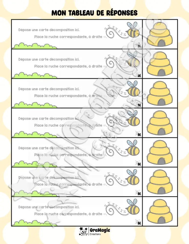 Décompositions d'abeilles - Version NB incluse