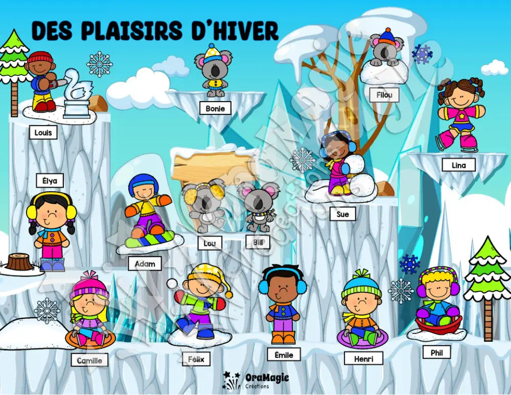 Des plaisirs d'hiver - Compréhension de lecture