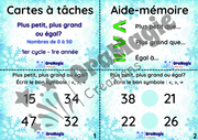 Cartes à tâches - Plus petit - plus grand - égal - 0-50 - 1re année - Élodie Belzile.pdf