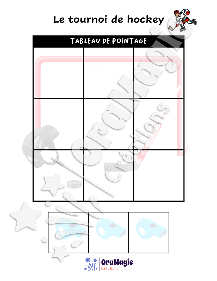 Confusions U-OU - Niveau 5 - Le tournoi de hockey