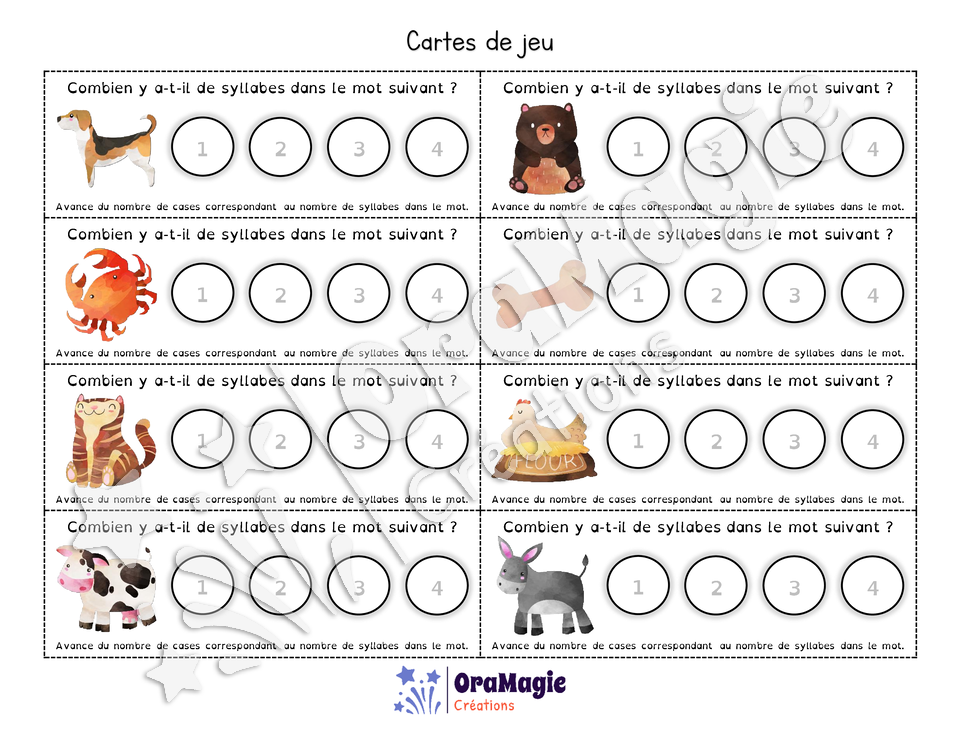 Course de pirates - Segmentation syllabique
