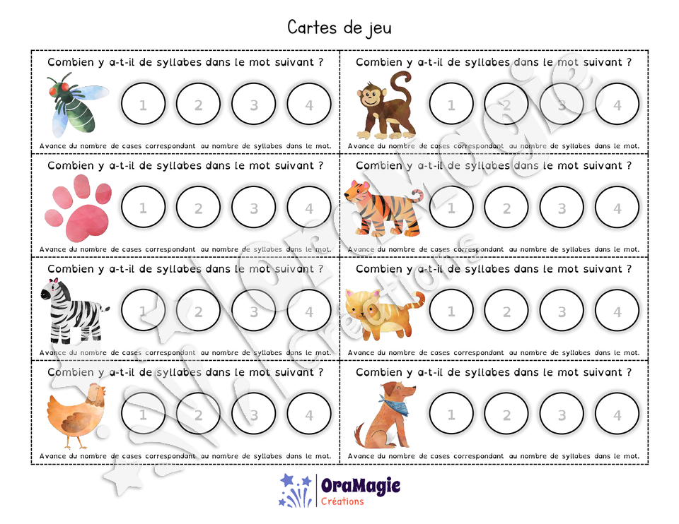 Course de pirates - Segmentation syllabique