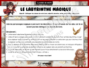 Le labyrinthe magique Harry Potter - Les classes de mots - 5e et 6e année.pdf