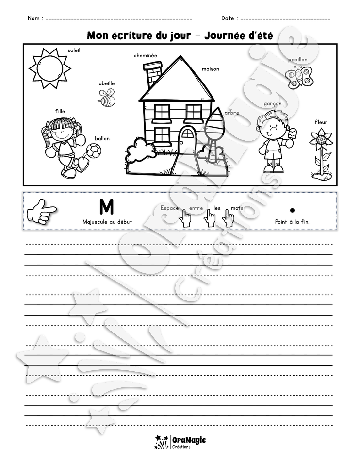 Mon écriture du jour - Journée d'été - 1er cycle - 3$.pdf