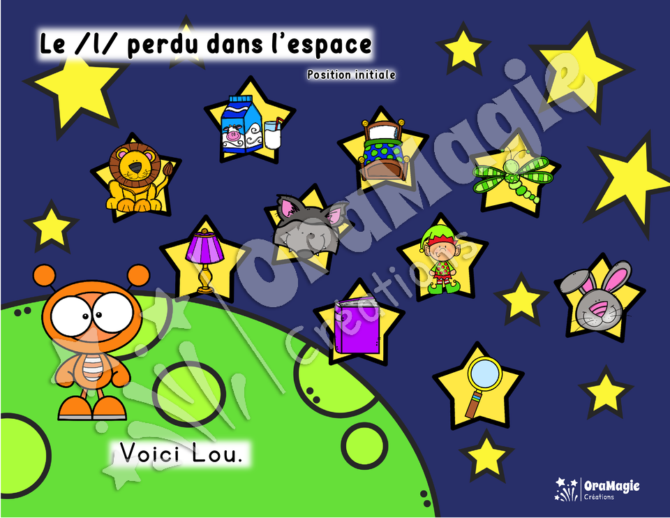 Perdu dans l'espace - Phonème -l- 3 positions