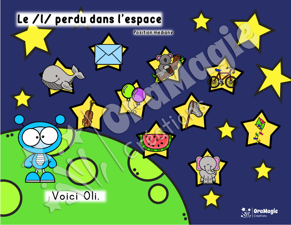 Perdu dans l'espace - Phonème -l- 3 positions