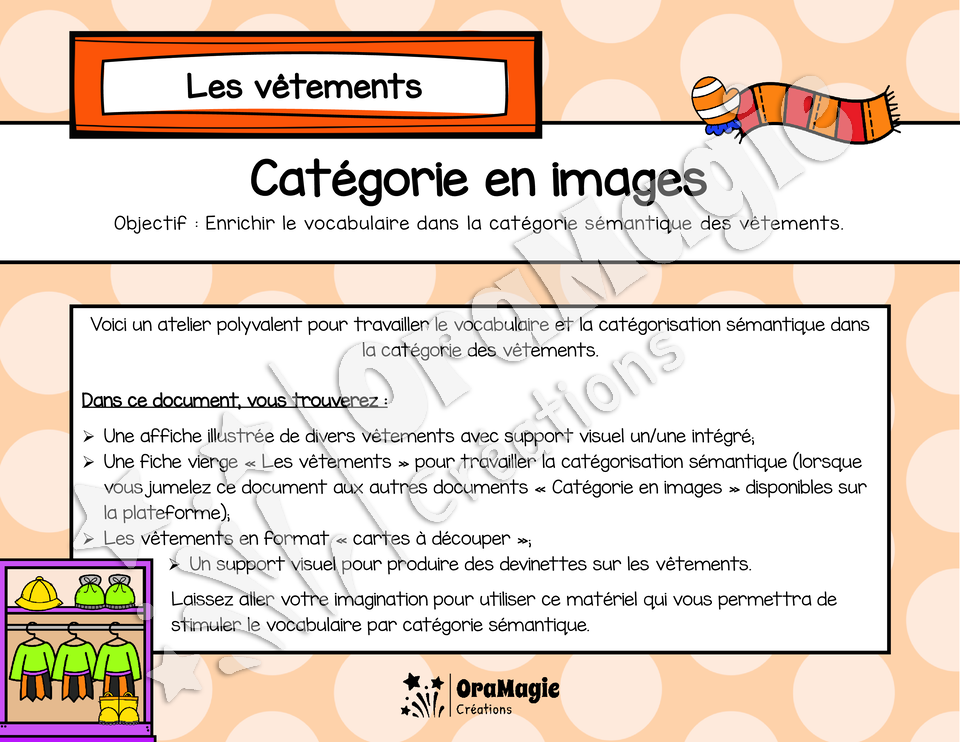 Catégorie en images - Les vêtements.pdf