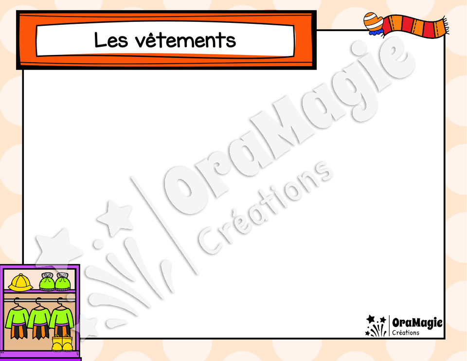 Catégorie en images - Les vêtements