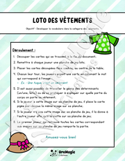Loto des vêtements - Vocabulaire.pdf