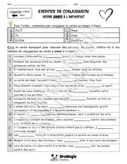 Exercice de conjugaison - Verbe aimer à l'imparfait - RÉVISÉ.pdf