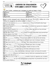 Exercice de conjugaison - Verbe aimer à l'indicatif présent - RÉVISÉ.pdf