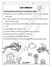 Compréhension de lecture - Lis et colorie - Les oiseaux - 1re année - 3$.pdf