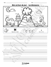 Mon écriture du jour - Les dinosaures - 1er cycle - 3$.pdf