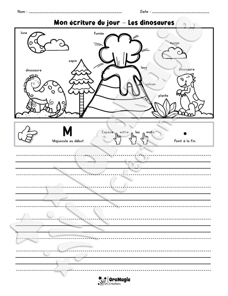 Mon écriture du jour - Les dinosaures - 1er cycle - 3$.pdf
