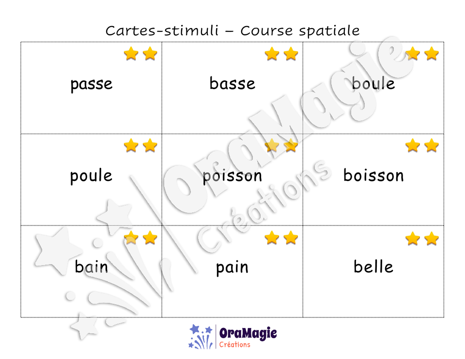 Confusions P-B - Niveau 5 - Course spatiale