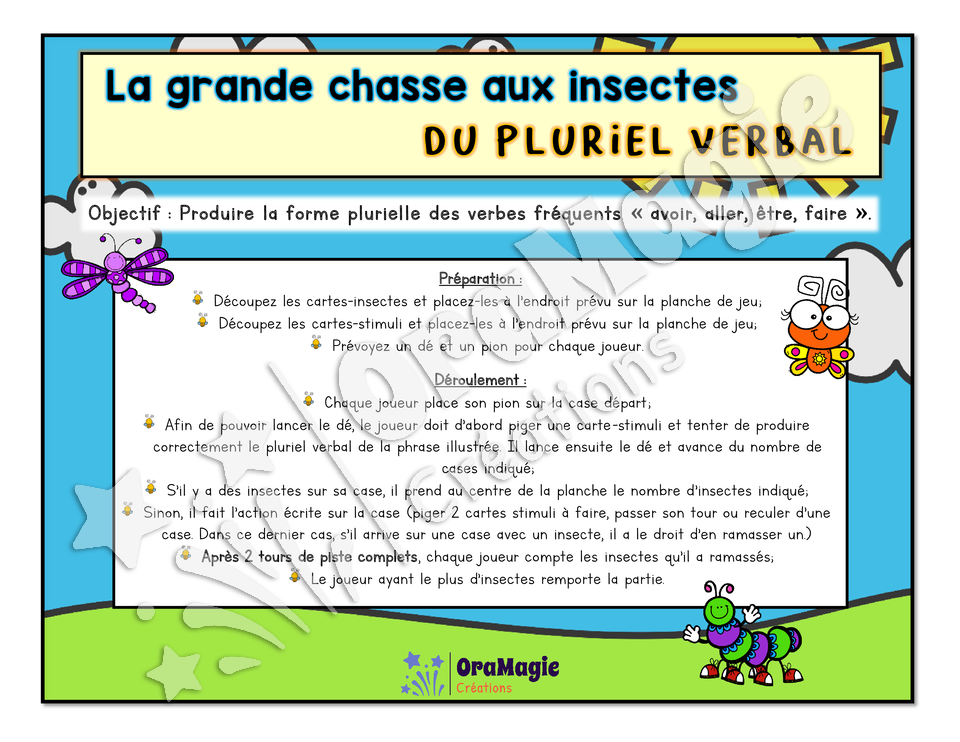 La grande course du pluriel verbal - Verbes fréquents - ont, font, vont, sont.pdf