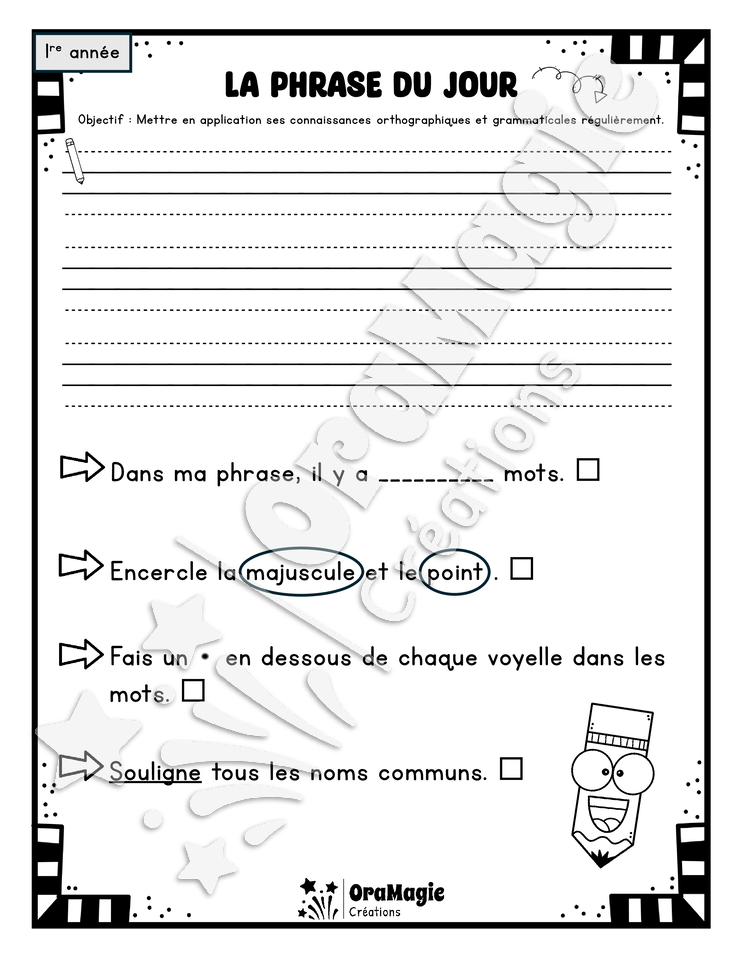 La phrase du jour - 1re année - gratuité.pdf