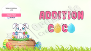 PPT - Additions-coco - Tables d'additions 1 à 10 - Pâques - Lecture seule.pptx