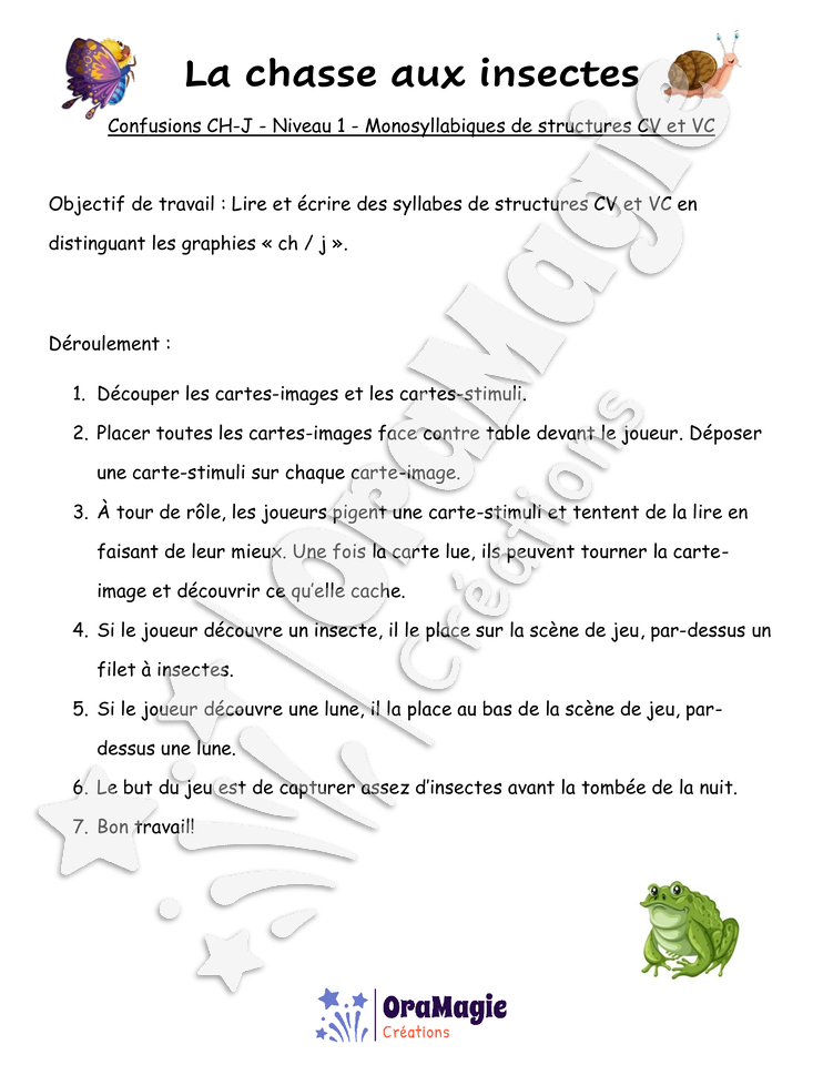 Confusions CH-J - Niveau 1 - La chasse aux insectes.pdf