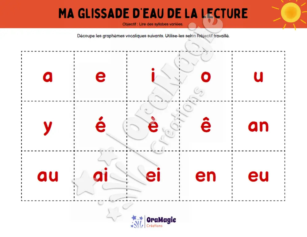 Glissade d’eau de la lecture