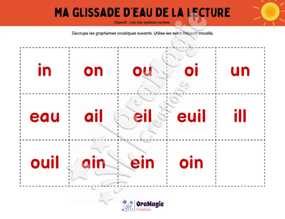Glissade d’eau de la lecture