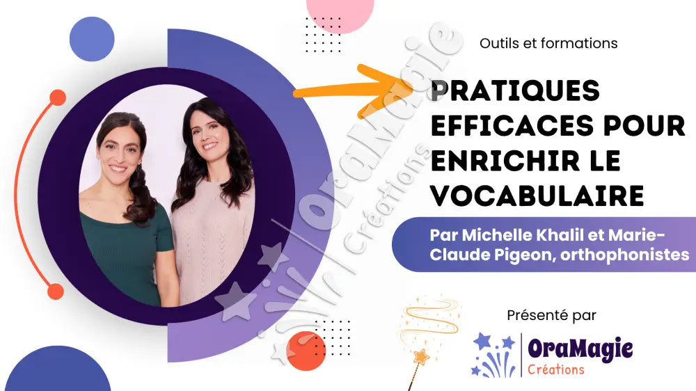 Informations formation Khalil et Pigeon - Pratiques efficaces pour enrichir le vocabulaire - Formation