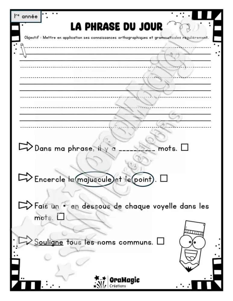 La phrase du jour - 1re année - gratuité.pdf