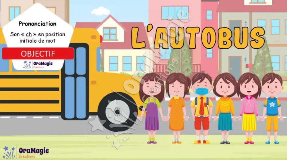 L’autobus - Son -ch- position initiale de mots - Produit numérique