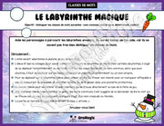 Le labyrinthe magique des classes de mots - Thème Hiver - 1re et 2e année.pdf