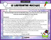 Le labyrinthe magique des classes de mots - Thème Hiver - 3e à 6e année.pdf