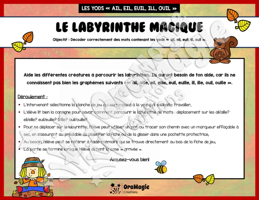 Le labyrinthe magique des yods - Thème automne - Langage écrit.pdf