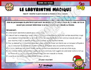 Le labyrinthe magique du genre des noms communs - Thème Noël - 1re et 2e année.pdf