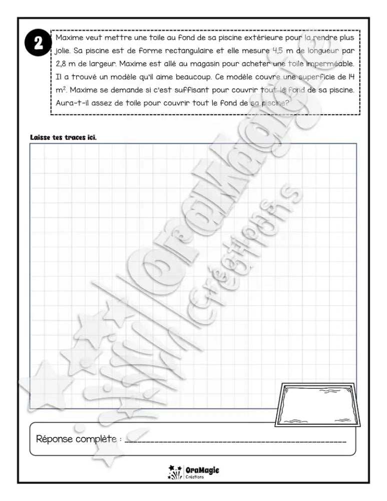 Les aventures mathématiques - Cahier d'exercices - L'aire