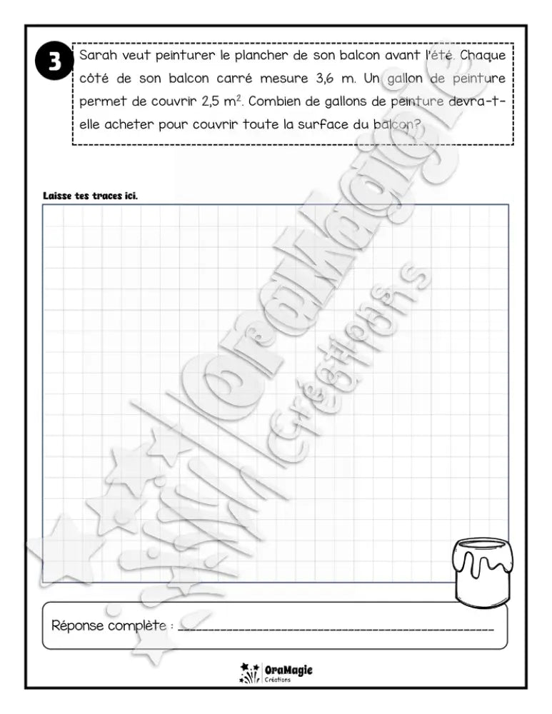 Les aventures mathématiques - Cahier d'exercices - L'aire