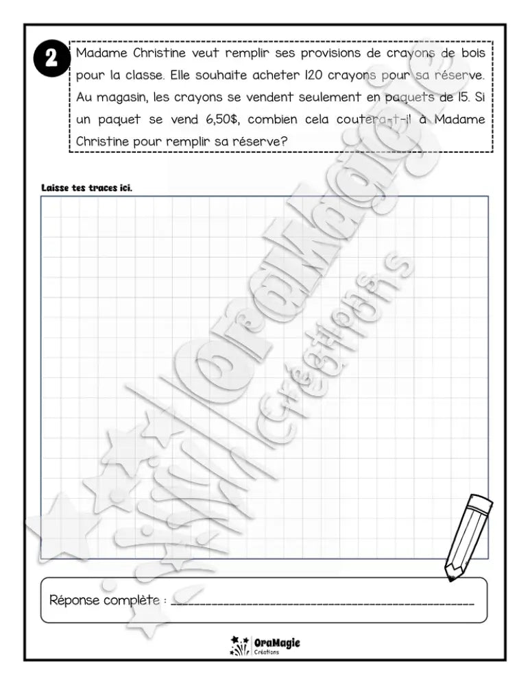 Les aventures mathématiques - Cahier d'exercices - Regroupements par paquets sans reste