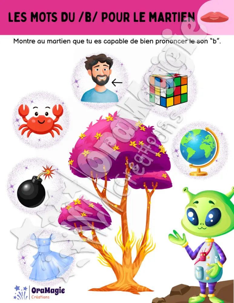 Les mots du -b- pour le martien