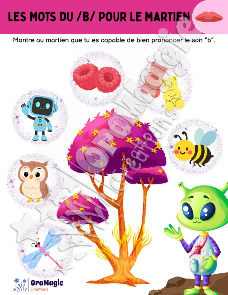Les mots du -b- pour le martien