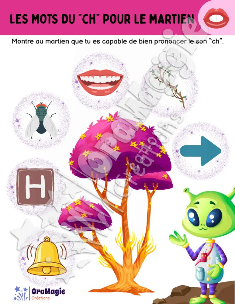 Les mots du -ch- pour le martien