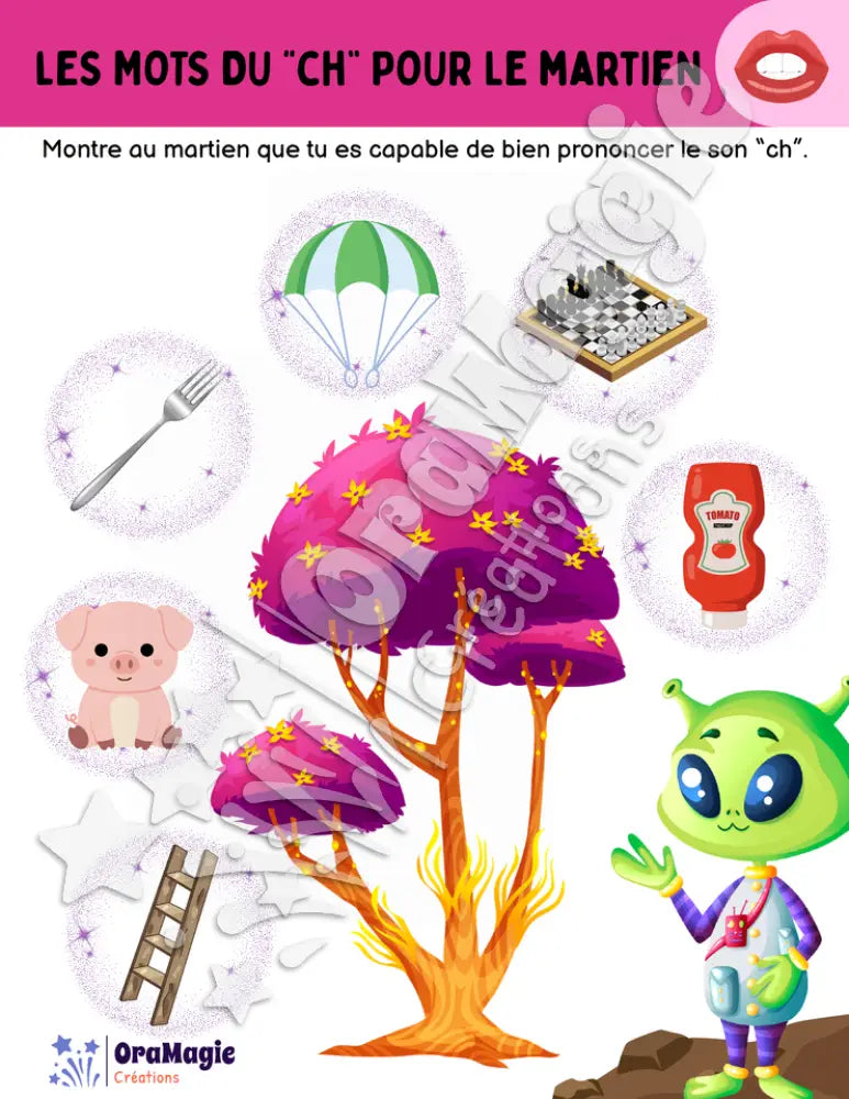 Les mots du -ch- pour le martien