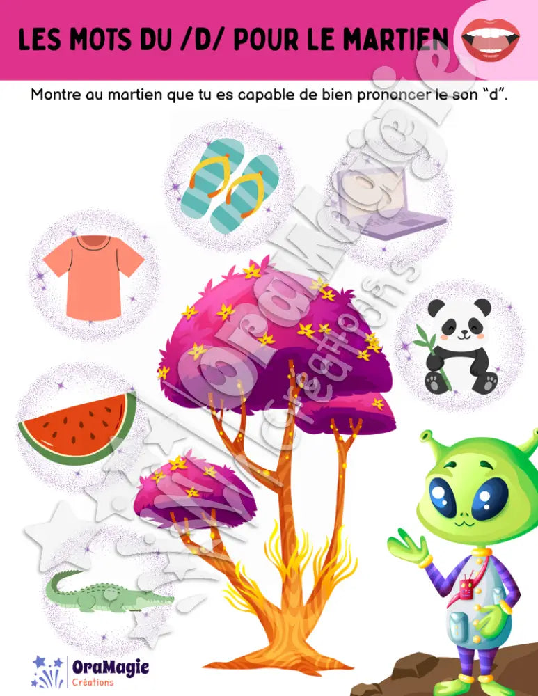 Les mots du -d- pour le martien